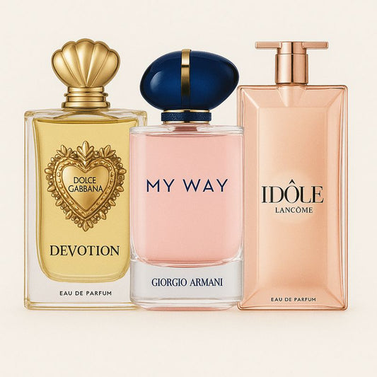 Paquete de 3 perfumes: Dolce & Gabbana Devotion, My Way Giorgio Armani, Lancôme Idôle (Eau de Parfum)